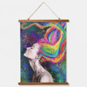 Kleurrijke handschoeisel met handschoen - schilder hangend wandkleed (Voorkant)