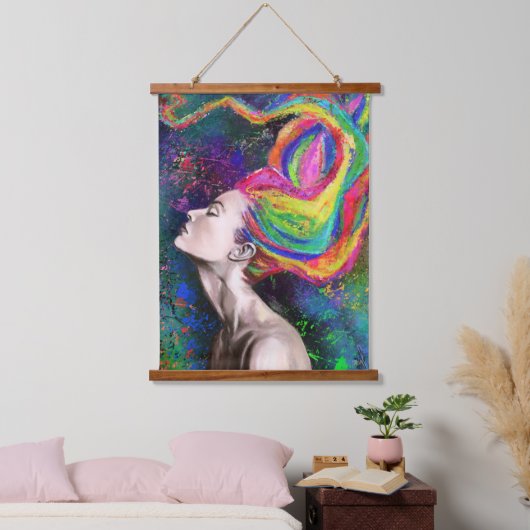 Kleurrijke handschoeisel met handschoen - schilder hangend wandkleed (Slaapkamer)