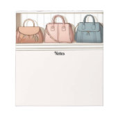 Kleurrijke handtassen Mode Style Notitieblok (Voorkant)