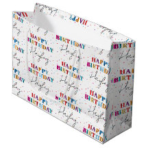 Kleurrijke Happy Birthday Custom Name Confetti