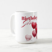 Kleurrijke Happy Birthday Mok Vrolijk cadeau voor  (Voorkant links)