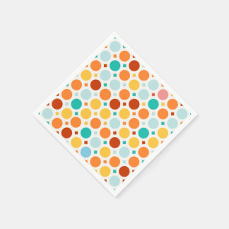 Kleurrijke Happy Dots Feest Papieren Servetten