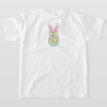 Kleurrijke "Happy Easter" Bunny & Eggs Unisex