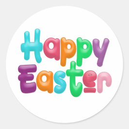 Kleurrijke Happy Easter Typografie | Sticker Seal