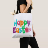 Kleurrijke Happy Easter typografie | Tote bag (Dichtbij)