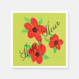 Kleurrijke Happy Hour Designer Servetten