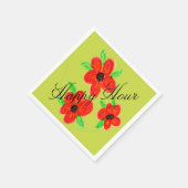 Kleurrijke Happy Hour Designer Servetten (Hoek)