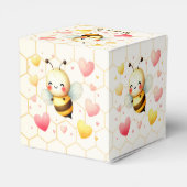 Kleurrijke Happy Little Honey Bee Baby shower Scha Bedankdoosjes (Achterkant)