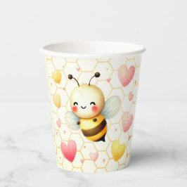 Kleurrijke Happy Little Honey Bee Baby shower Scha Papieren Bekers