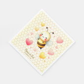 Kleurrijke Happy Little Honey Bee Baby shower Scha Servet