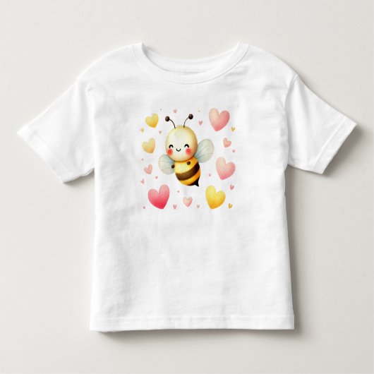 Kleurrijke Happy Little Honey Bee Schattige Kinder Shirts (Voorkant)
