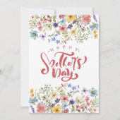 Kleurrijke Happy Mothers Day Schattige Lente Flora Feestdagenkaart (Voorkant)