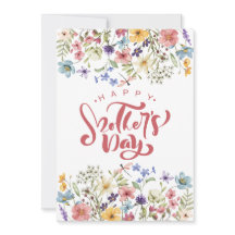 Kleurrijke Happy Mothers Day Schattige Lente Flora