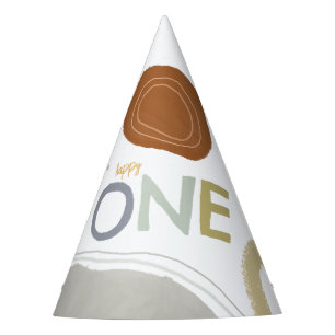 Kleurrijke Happy One 1e Verjaardag Jongens Feestho Feesthoedjes