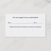 Kleurrijke Happy Teeth Custom Tandarts Visitekaart Afsprakenkaartje (Achterkant)