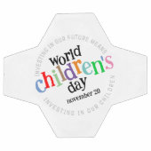 Kleurrijke Happy World Kinderdag Voetbal (Enkel)