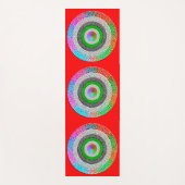 Kleurrijke Harmonie: Yoga Mat Art Design (Voorkant)