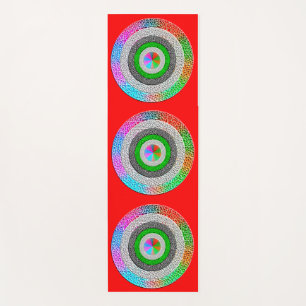 Kleurrijke Harmonie: Yoga Mat Art Design
