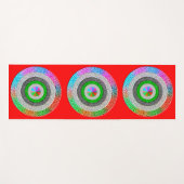 Kleurrijke Harmonie: Yoga Mat Art Design (Voorkant (horizontaal))