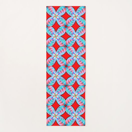 Kleurrijke Harmonie: Yoga Mat Kunstontwerp (Voorkant)