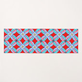 Kleurrijke Harmonie: Yoga Mat Kunstontwerp (Voorkant (horizontaal))