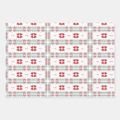 Kleurrijke Hart Jubileum Wrapping Paper-Set van 3 Inpakpapier Vel (Voorkant 2)