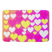 Kleurrijke hart liefde patroon badmat (Voorkant)
