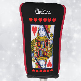 Kleurrijke Hart Queen Spelen Kaart Harten Golfheadcover