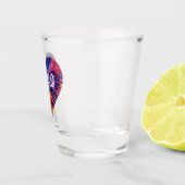 Kleurrijke hart XOXO- Shot Glas (Rechts)