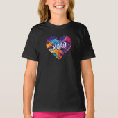 Kleurrijke hart XOXO- T-shirt (Voorkant)