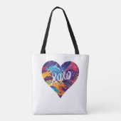 Kleurrijke hart XOXO- Tote Bag (Achterkant)