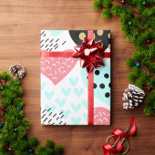 kleurrijke harten cadeaupapier