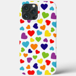 kleurrijke harten Case-Mate iPhone case