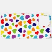 kleurrijke harten Case-Mate iPhone case (Achterkant (horizontaal))