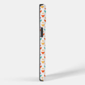 Kleurrijke Harten Custom Monogram 4-Foto's Case-Mate iPhone Case (Achterkant / Rechts)