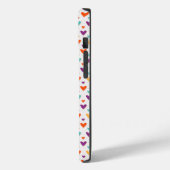 Kleurrijke Harten Custom Monogram 4-Foto's Case-Mate iPhone Case (Achterkant / Links)