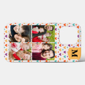 Kleurrijke Harten Custom Monogram 4-Foto's Case-Mate iPhone Case (Achterkant (horizontaal))