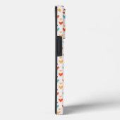 Kleurrijke Harten Custom Monogram 4-Foto's Case-Mate iPhone Case (Achterkant / Rechts)