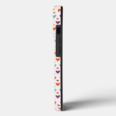Kleurrijke Harten Custom Monogram 4-Foto's Case-Mate iPhone Case (Achterkant / Links)