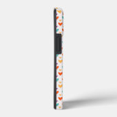 Kleurrijke Harten Custom Monogram 4-Foto's Case-Mate iPhone Case (Achterkant / Rechts)