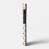 Kleurrijke Harten Custom Monogram 4-Foto's Case-Mate iPhone Case (Achterkant / Links)