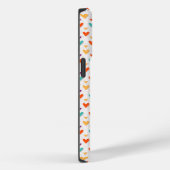 Kleurrijke Harten Custom Monogram 4-Foto's Case-Mate iPhone Case (Achterkant / Rechts)