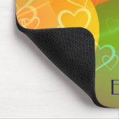 Kleurrijke harten en ballonnen Abstract ontwerp Muismat (Hoek)