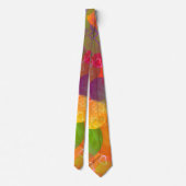 Kleurrijke harten en ballonnen Abstract ontwerp Stropdas (Achterkant)