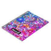Kleurrijke harten en bloemen Abstract, persoonlijk Notitieboek (Linkerzijde)