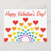 Kleurrijke harten - Fijne Valentijnsdag! Feestdagenkaart (Voorkant)