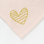 kleurrijke harten fleece deken (Hoek)