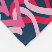 Kleurrijke harten - Graffiti-stijl Fleece Deken (Hoek)