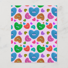 Kleurrijke harten houden van Valentijn Eyeball