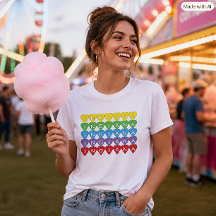 Kleurrijke Harten Indiana Reis T-shirt